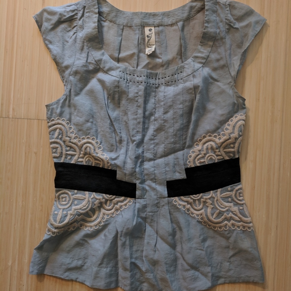 Anthropologie Top with Feminine Detail
